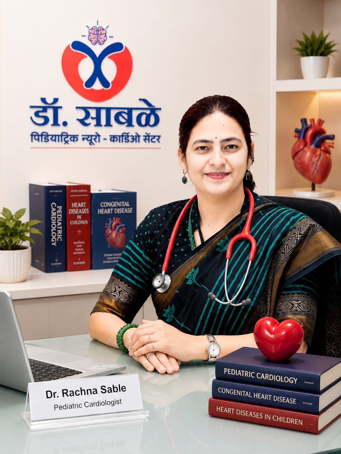Dr. Rachna Sable, Pediatric Cardiologist at Dr. Sunil Sable Pediatric Neurology & Cardiology Centre, Ahilyanagar (Ahmednagar), Maharashtra.