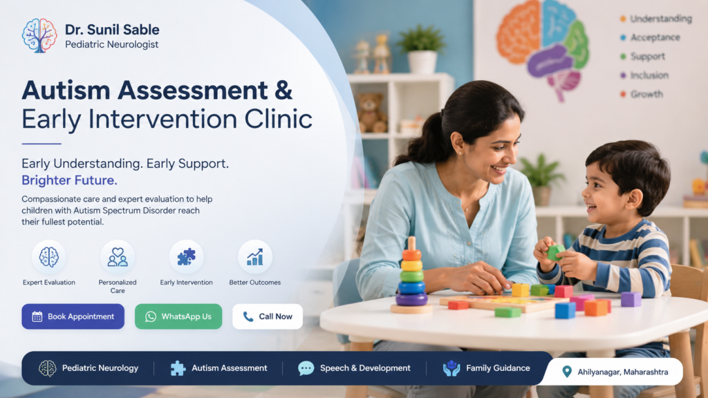 Autism Clinic Dr Sunil Sable Pediatric Neurologist and Epilepsy Specialist Ahilynagar(Ahmednagar) Maharashtra