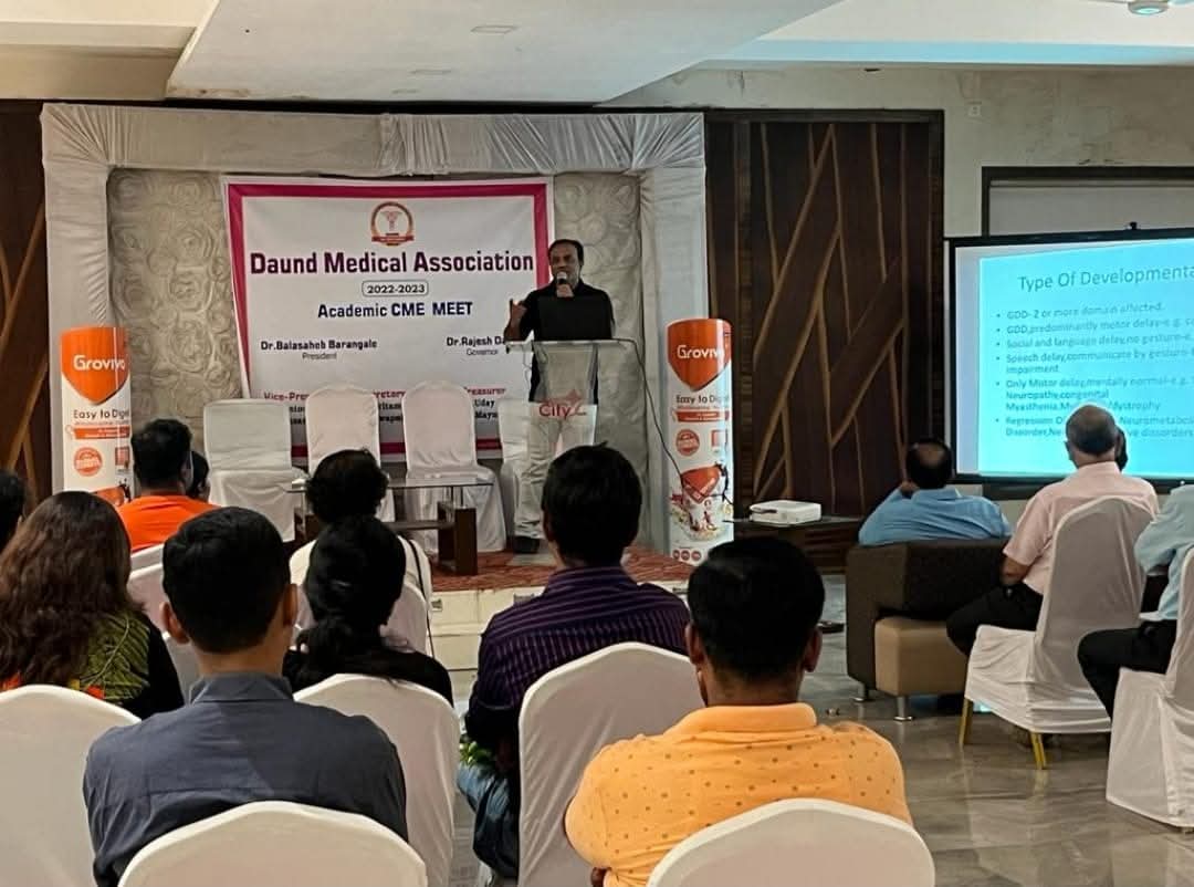 Developmental Delay Workshop Family Physicians Program Dr Sunil Sable Pediatric Neurologist and Epilepsy Specialist Ahilynagar(Ahmednagar) Maharashtra