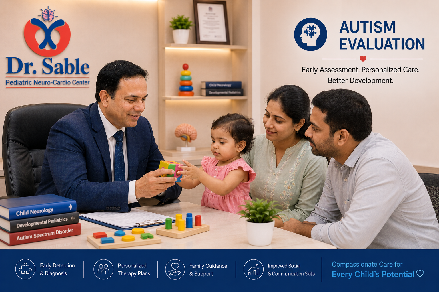 Autism Evaluation Autism Clinic Dr Sunil Sable Pediatric Neurologist and Epilepsy Specialist Ahilynagar(Ahmednagar) Maharashtra
