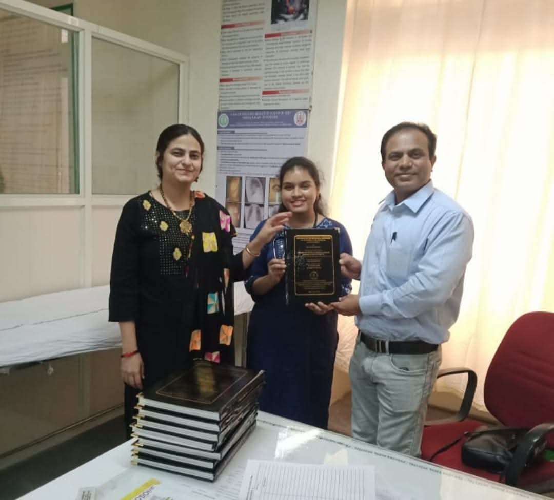 My Pediatric MD student submitting thesis on "Hypolgycemic Brain Injury Sequale" Dr Sunil Sable Pediatric Neurologist and Epilepsy Specialist Ahilynagar(Ahmednagar) Maharashtra